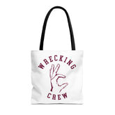 Tote Bag - Maroon on White